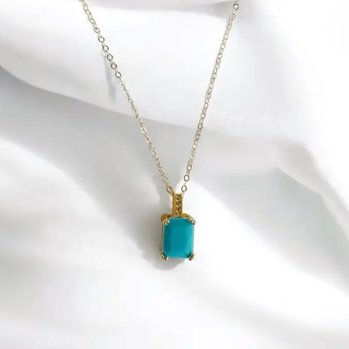 Capri Turquoise Gold Filled Necklace