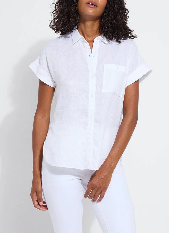 Lyla Linen Short Sleeve Shirt