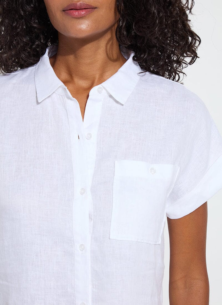 Lyla Linen Short Sleeve Shirt