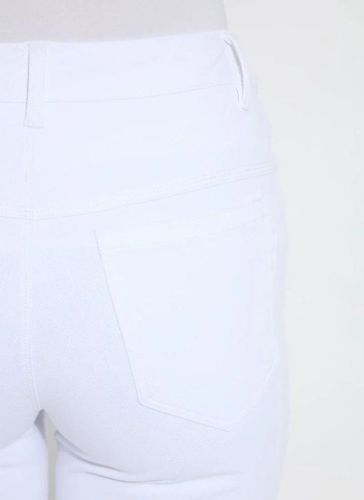 Yori Eyelet Straight Leg Crop Denim