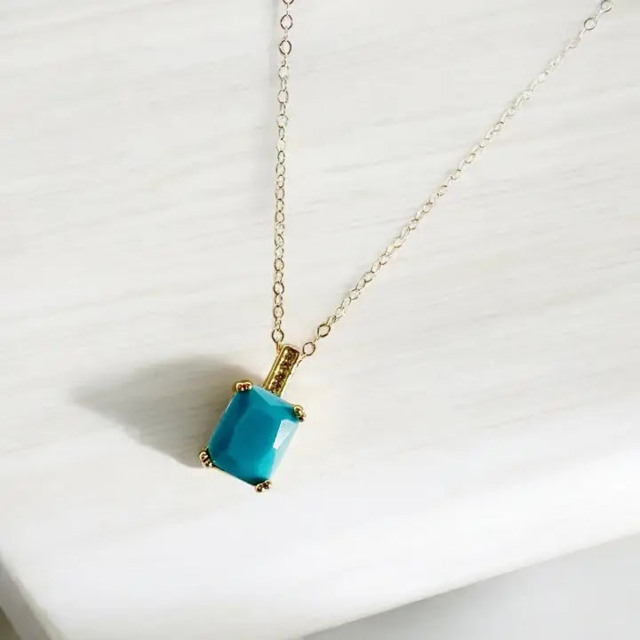 Capri Turquoise Gold Filled Necklace