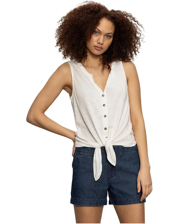 Notched Button Front Tank