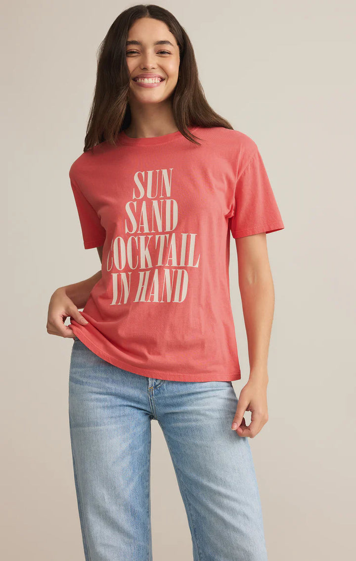 Sun, Sand, Cocktail in Hand Tee