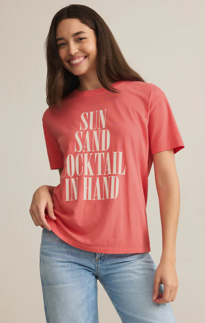 Sun, Sand, Cocktail in Hand Tee