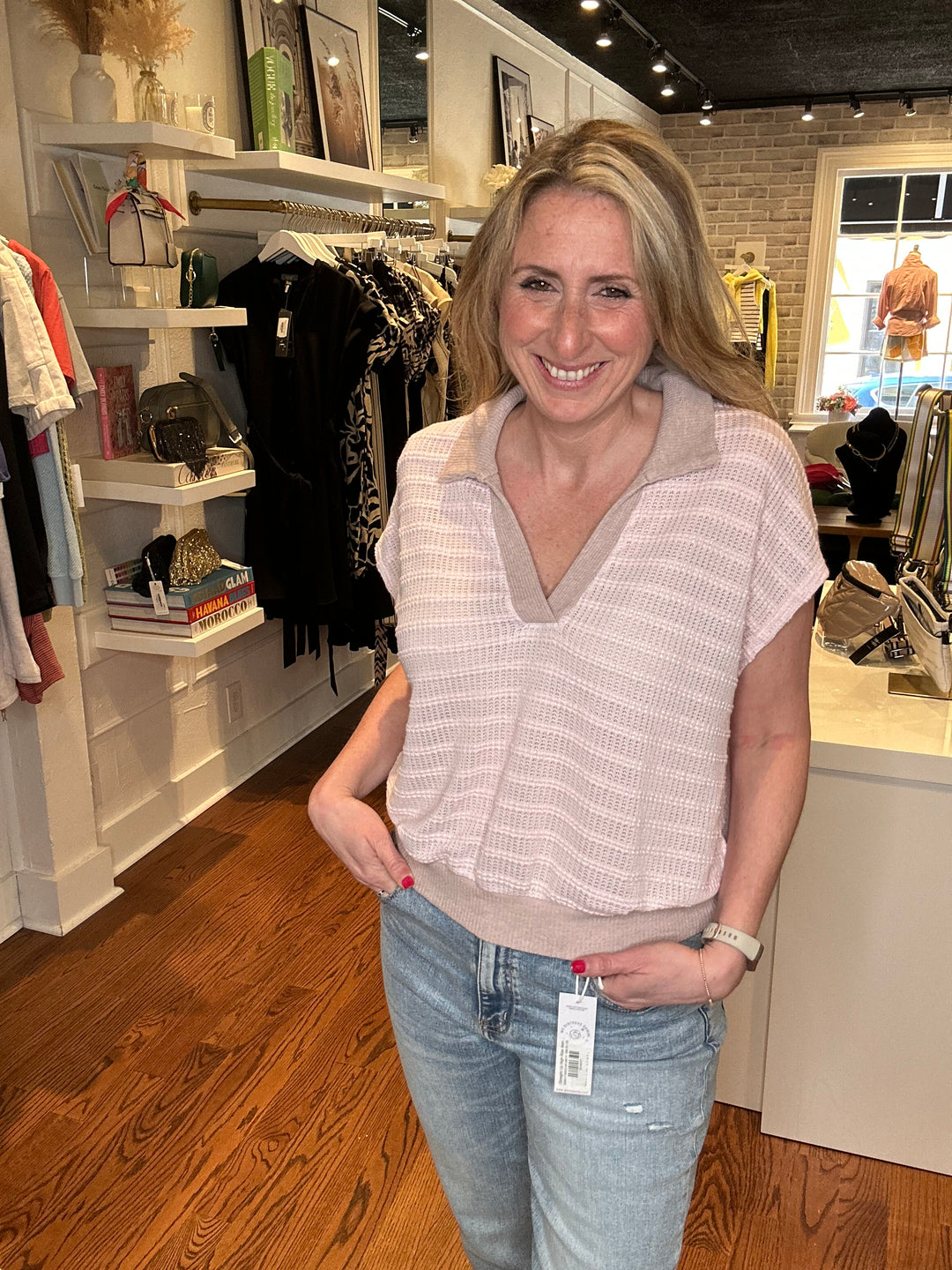 Saal Textured Stripe Tee