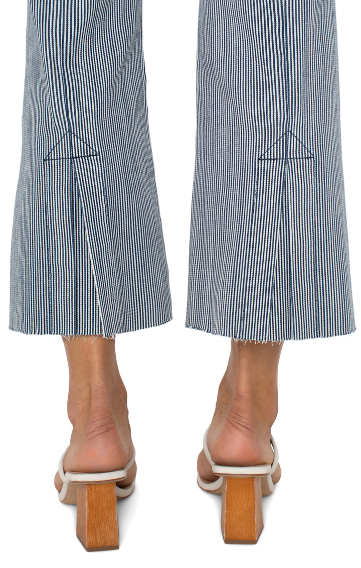 Gia Glider Crop Flare Jeans With Back Pleat