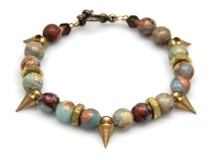 On Point: Snakeskin jasper Bracelet