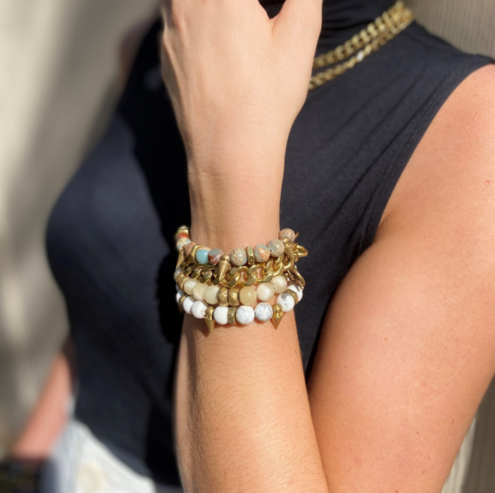 On Point: Snakeskin jasper Bracelet