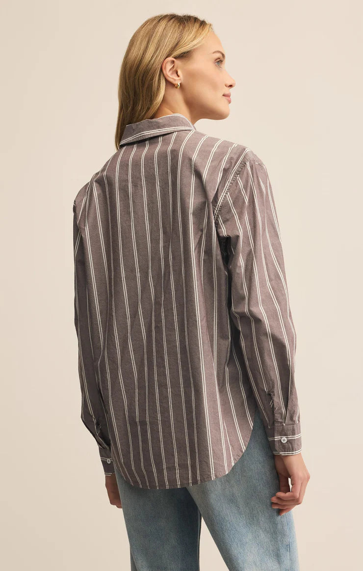 Seaport Striped Button Up