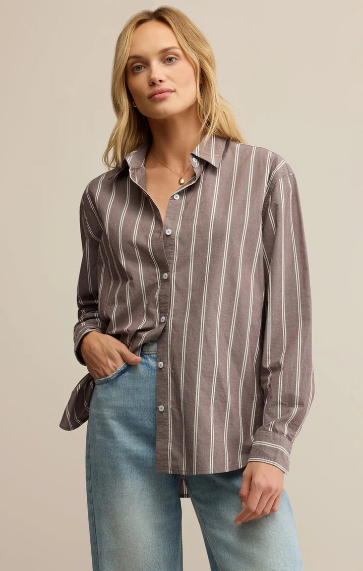 Seaport Striped Button Up