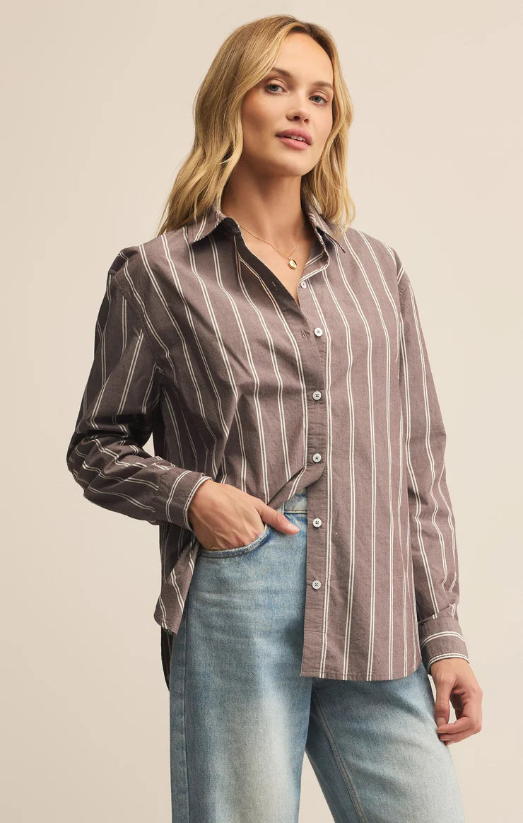 Seaport Striped Button Up