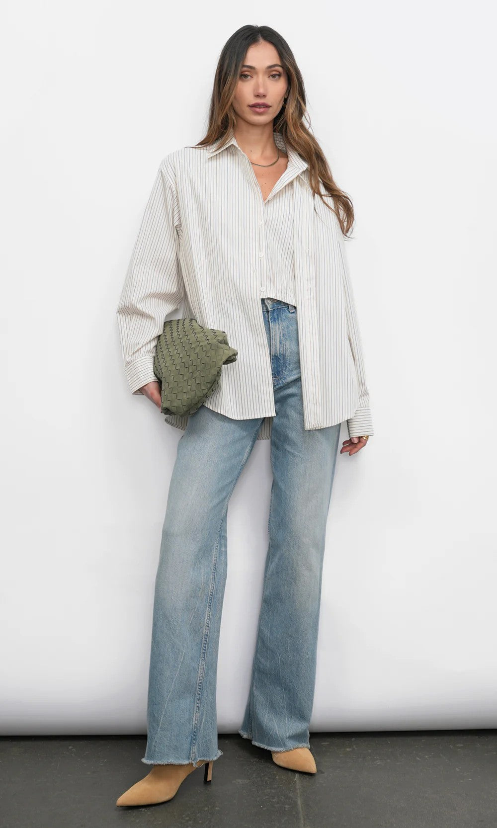 Beatrix Twofer Stripe Oversized Shirt