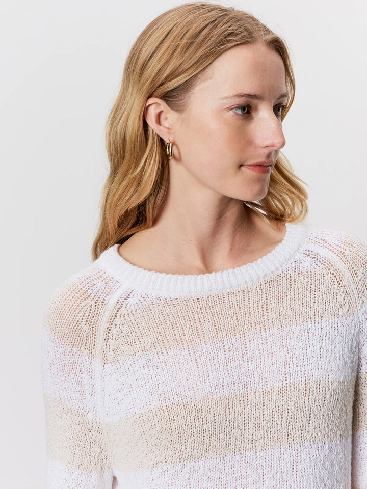 Textured Raglan Crew Sweater
