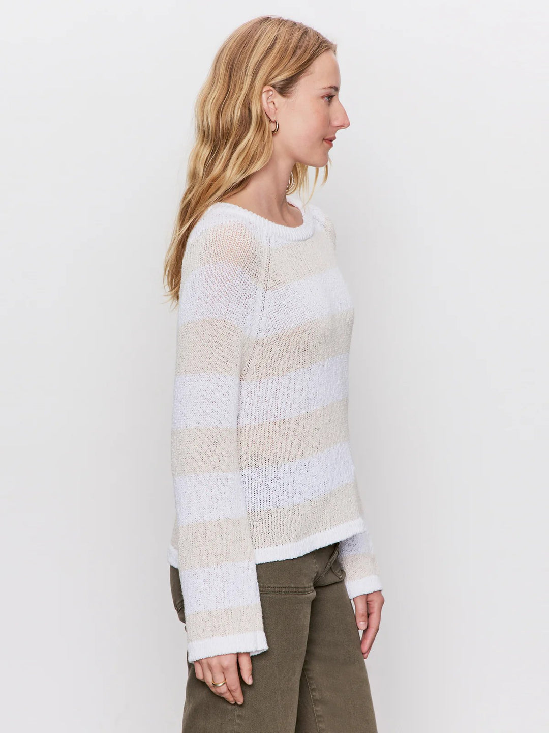 Textured Raglan Crew Sweater