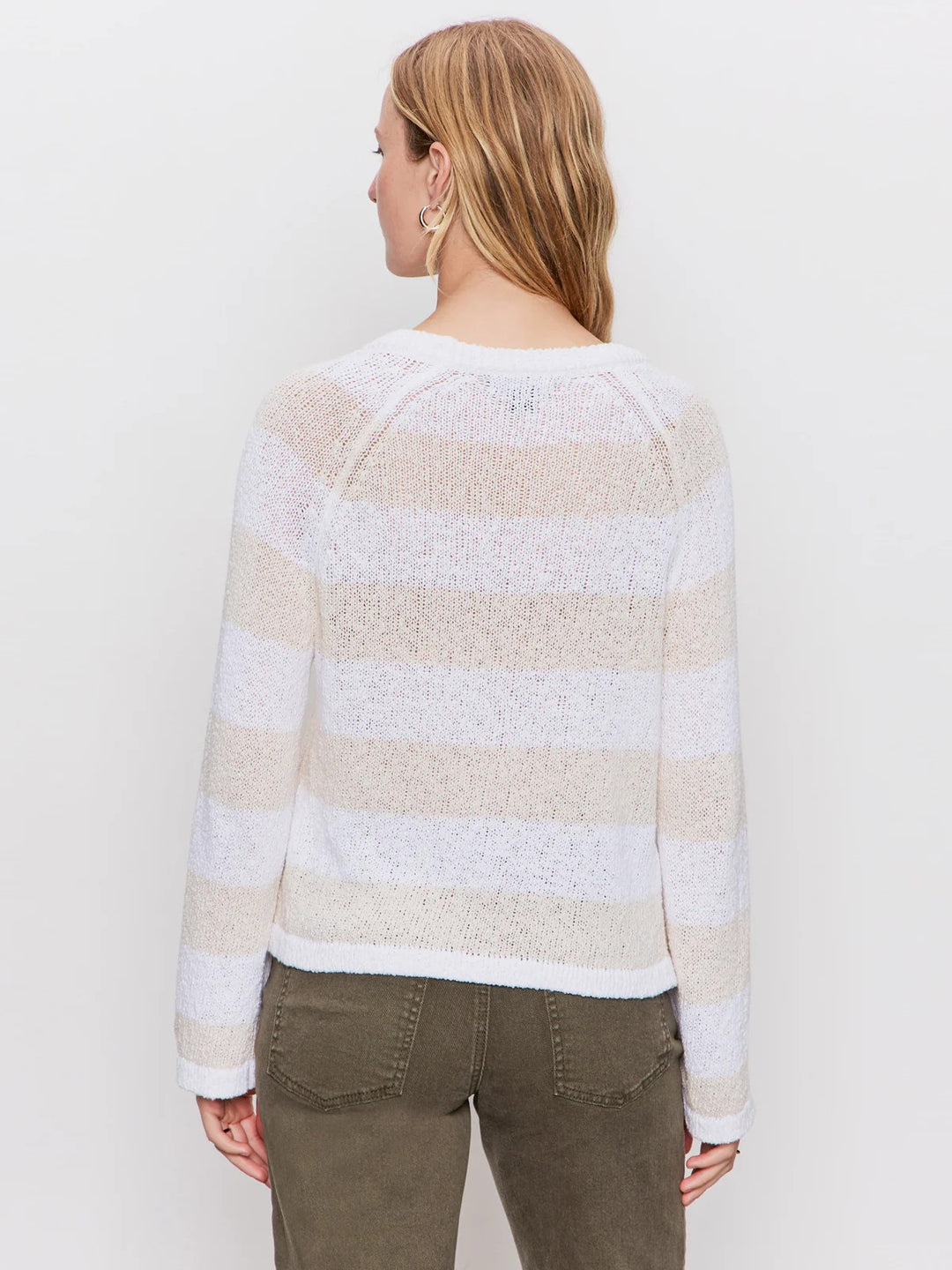 Textured Raglan Crew Sweater