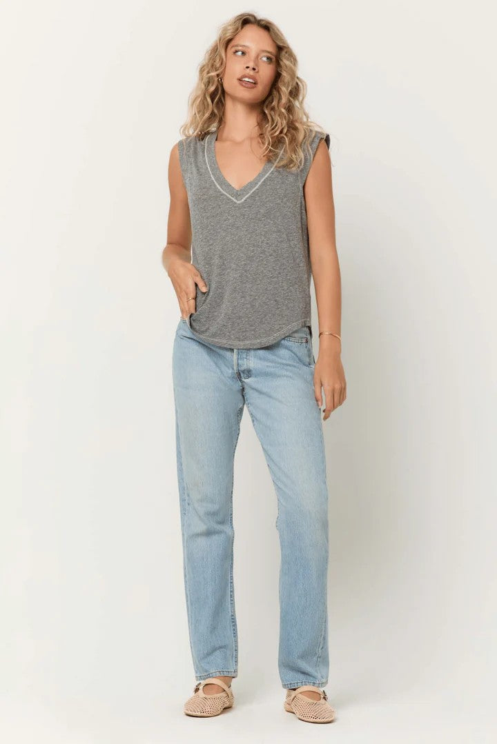 Rue Heathered V Neck Tank