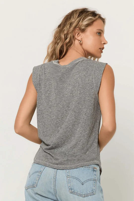 Rue Heathered V Neck Tank