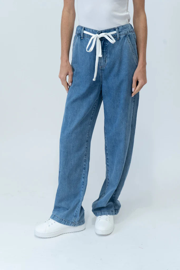 Wherever Denim Drawstring Denim Jogger