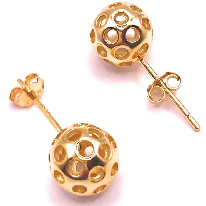 Lets Play- Pickle Ball Stud Earrings- Enamel, Crystal