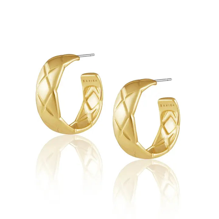 Libby Quilt Hoop Earrings