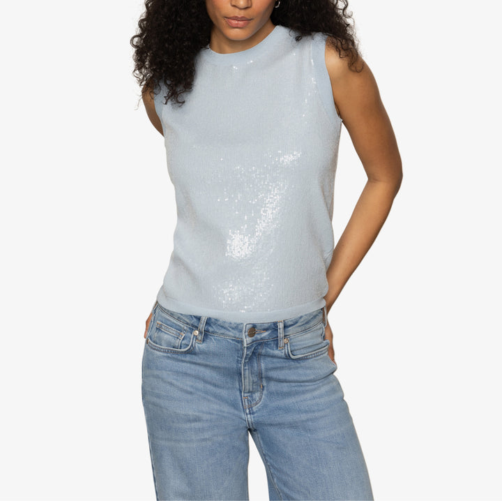 Sequin Sweater Vest