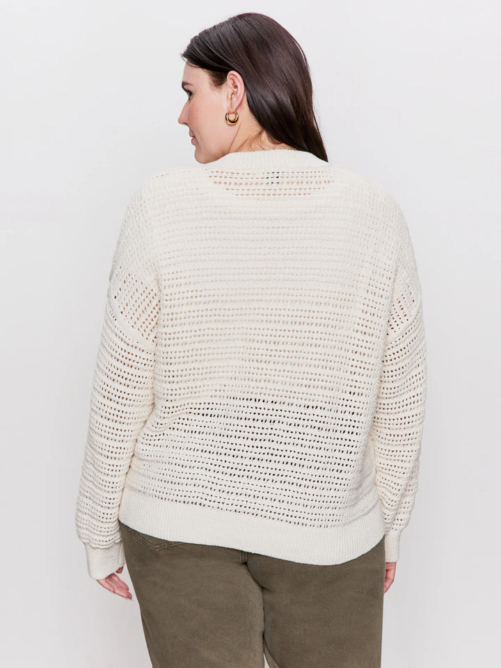 Open Knit Bomber Jacket