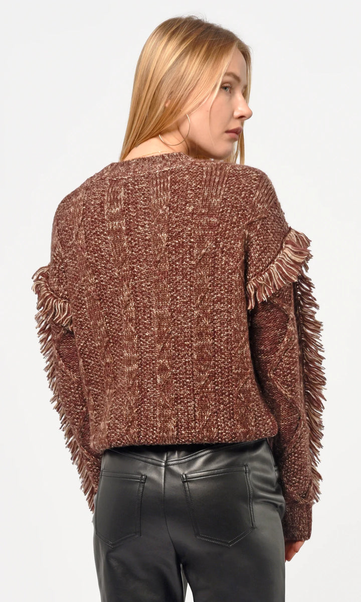 Doga Fringed Marled Sweater