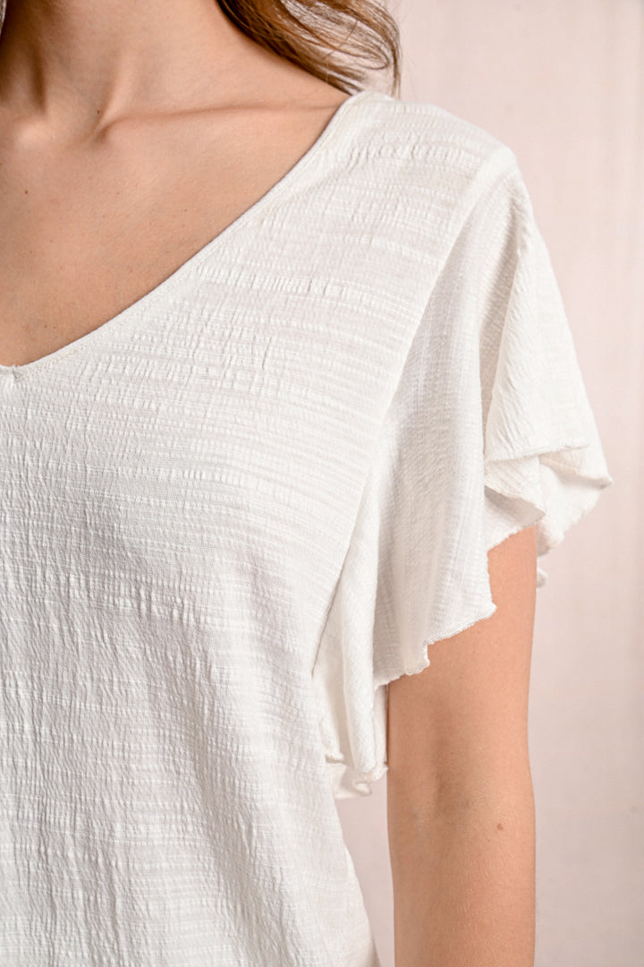 Flutter By Short Sleeve Top