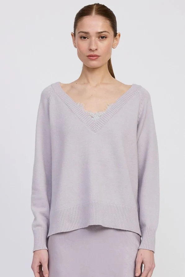 Lace Peekaboo Sweater
