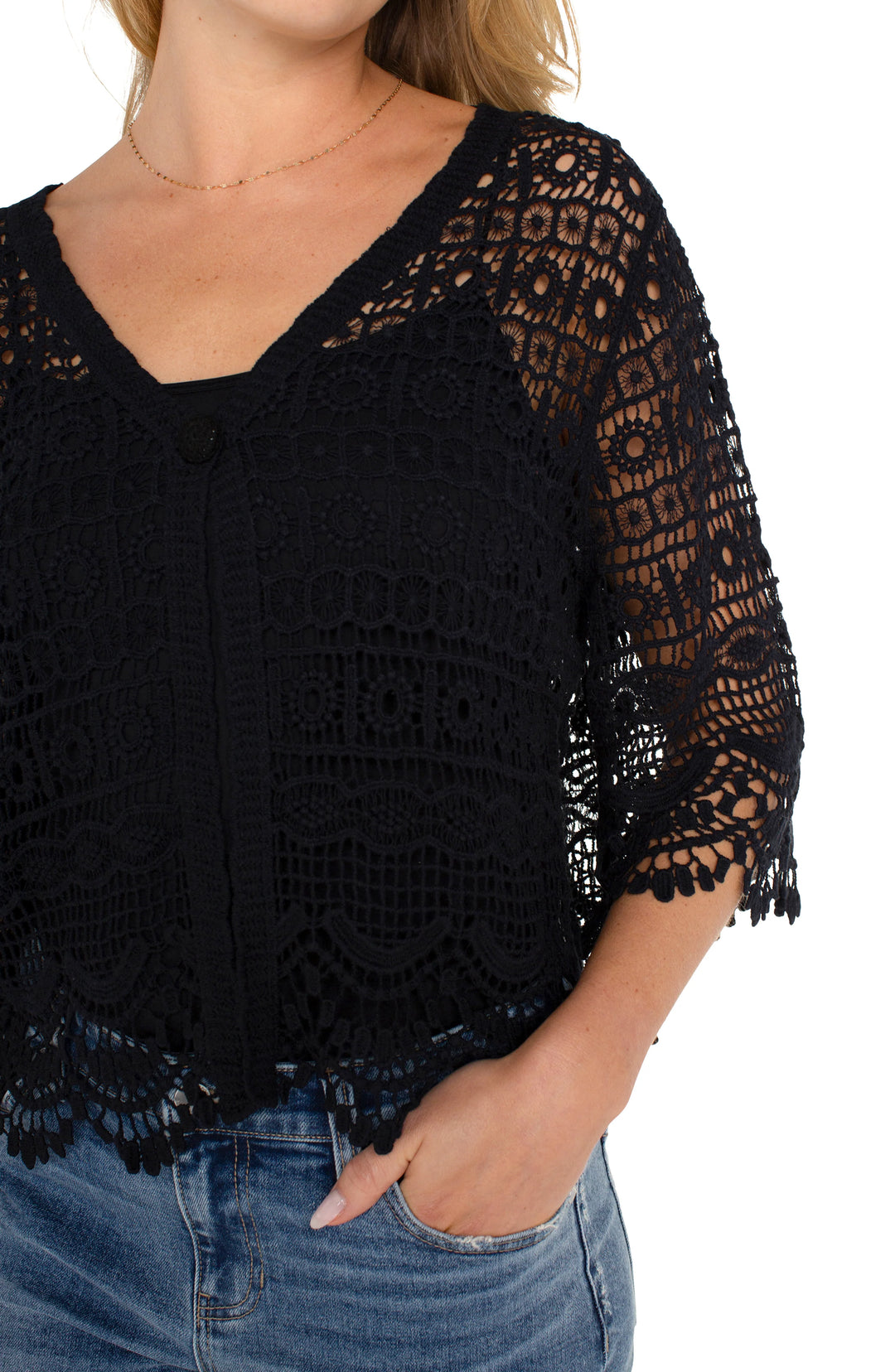 Short Sleeve Lace Bolero