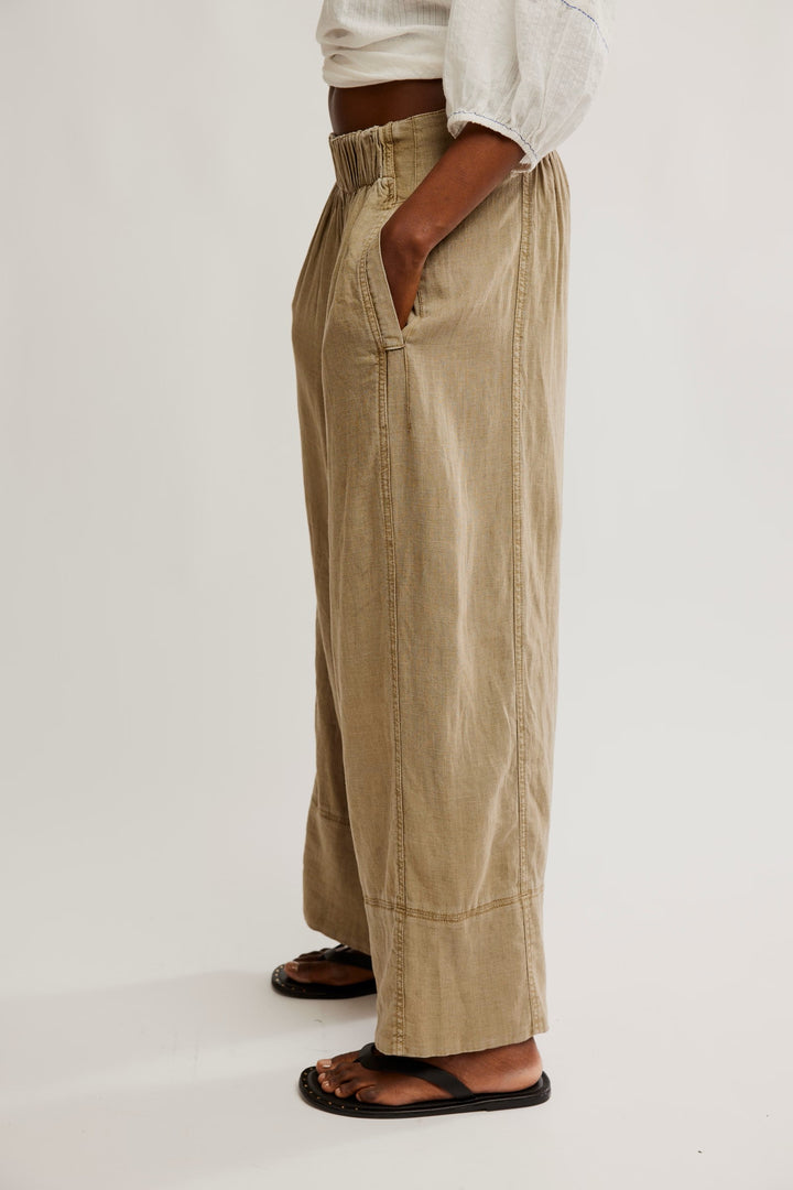 Day's End Linen Pull-On Pants