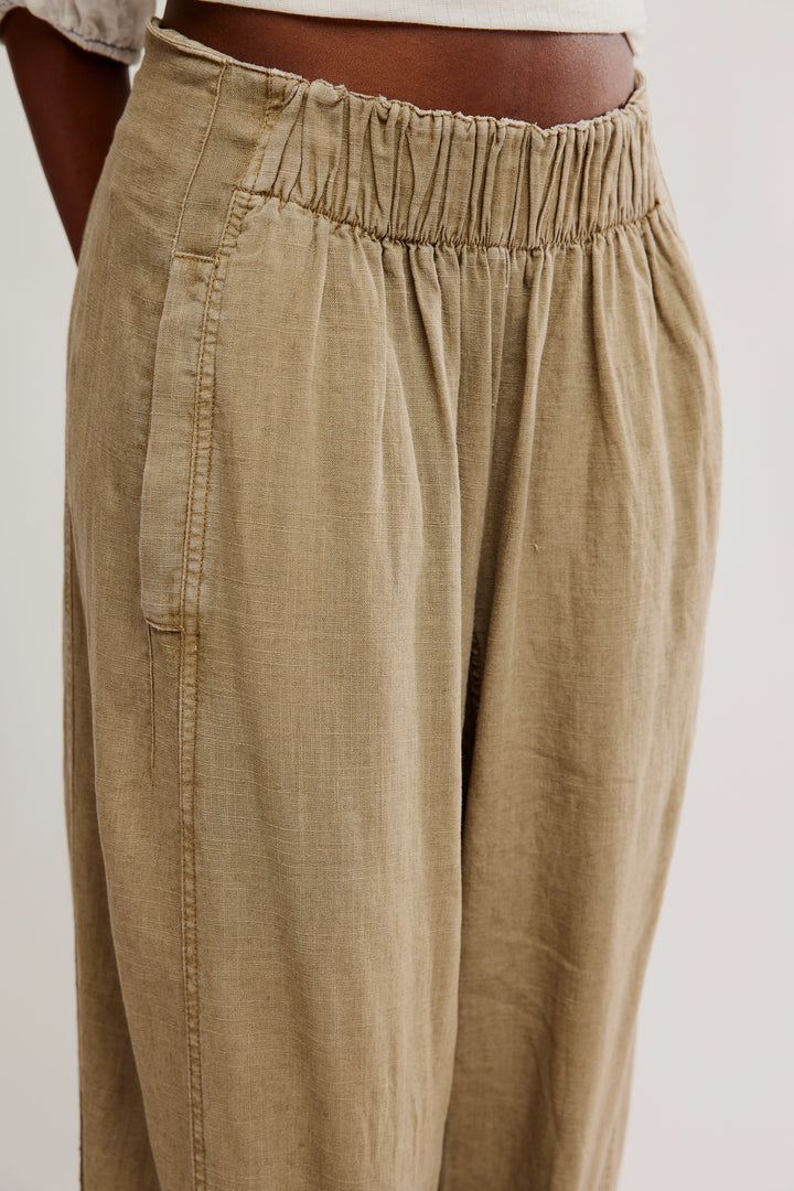 Day's End Linen Pull-On Pants