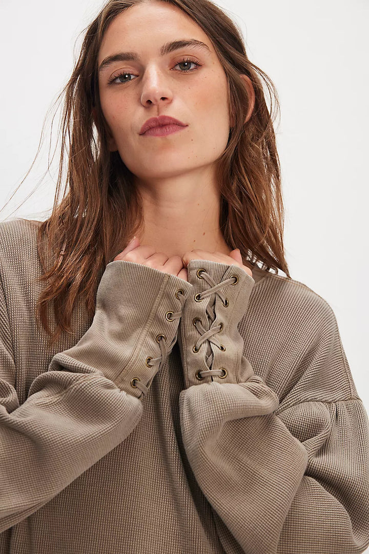 Lapis Cuff Top