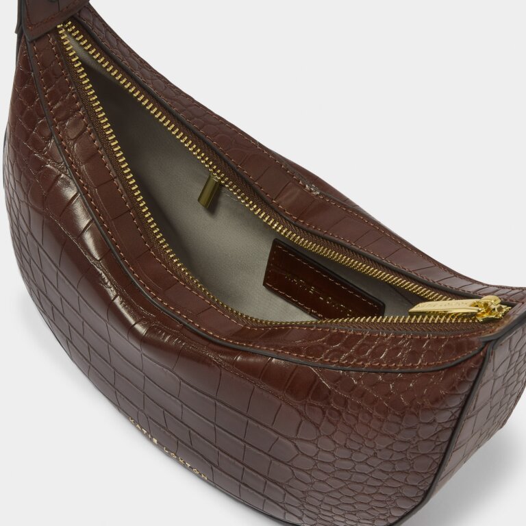 Marni Faux Croc Shoulder Bag