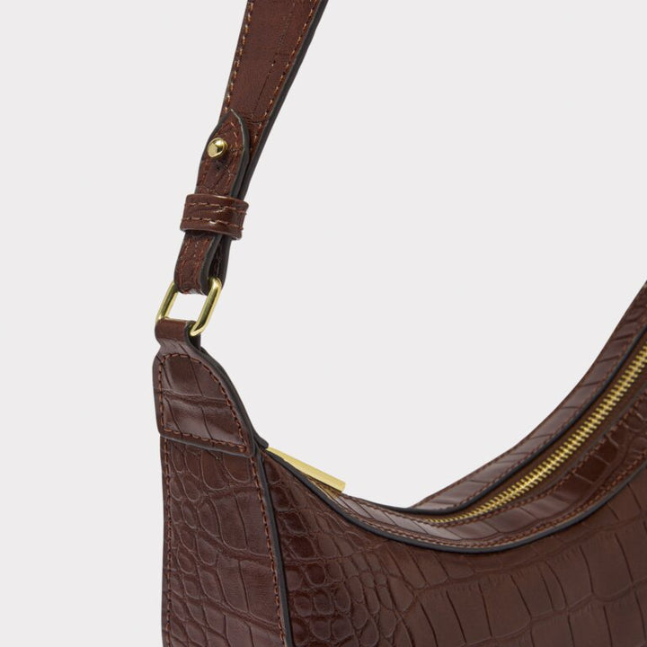 Marni Faux Croc Shoulder Bag